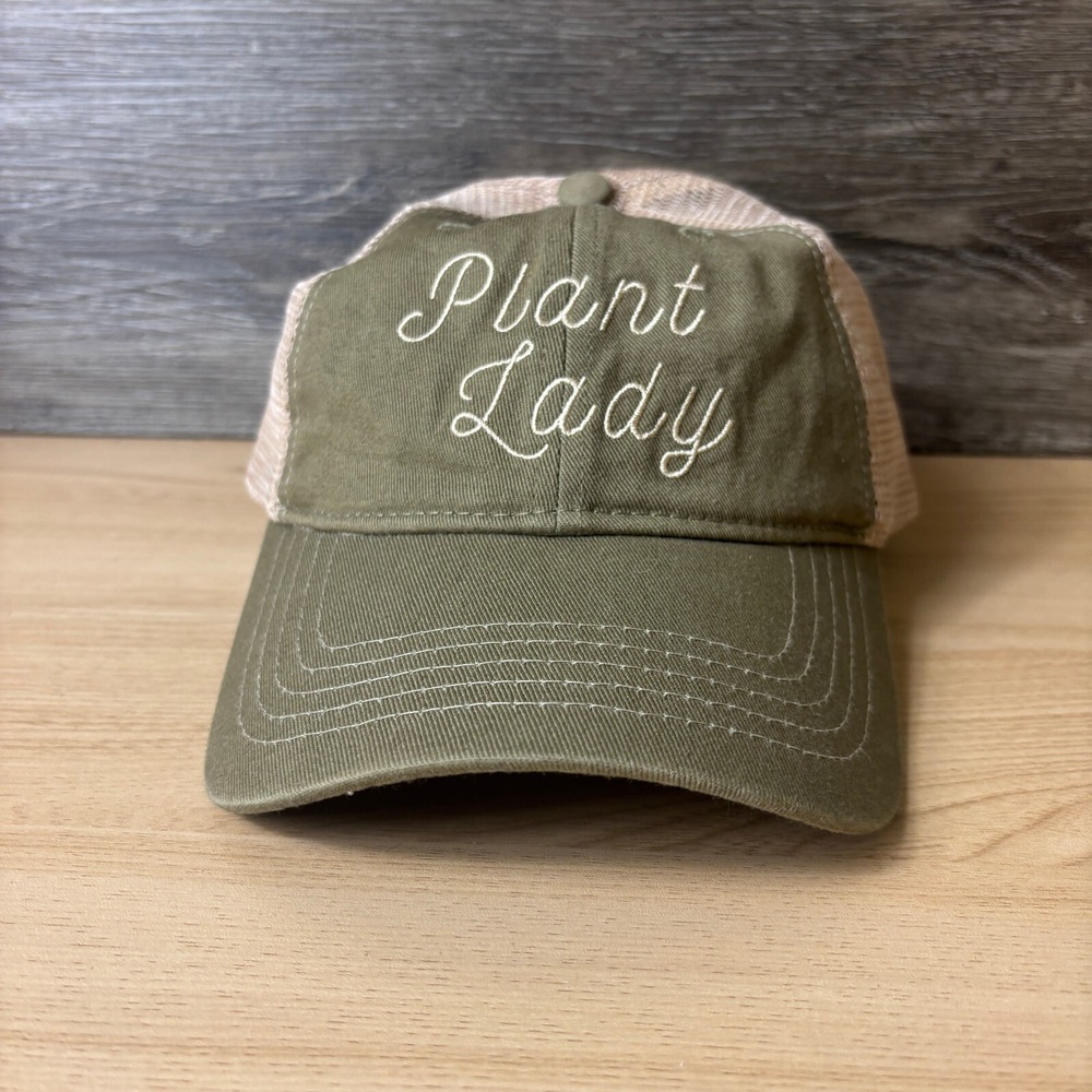 Plant Lady Hat Cap Snap Back Womens Brown Plant Mom Outdoors‎